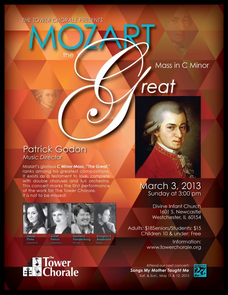 Mozart the Great concert program