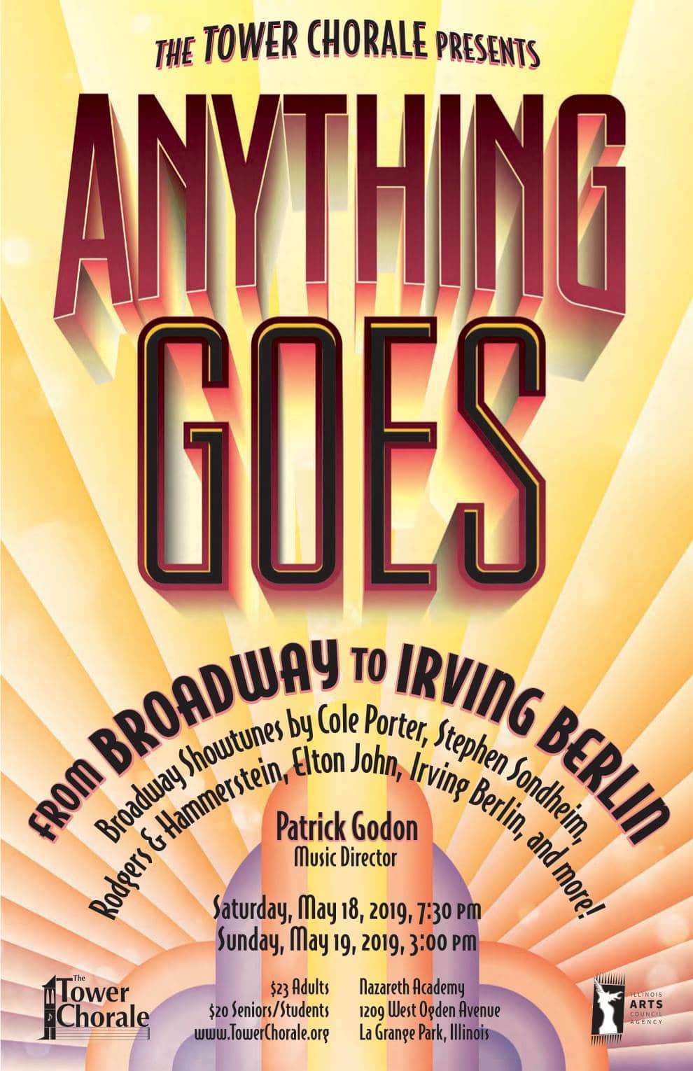 Anything Goes concert program