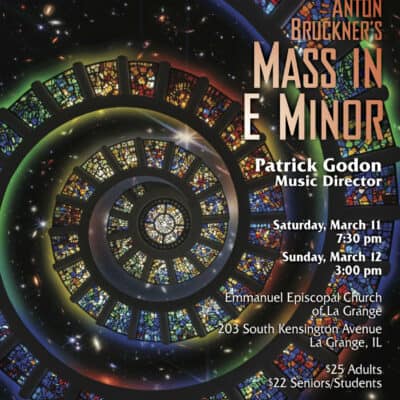 Mass in E Minor concert poster