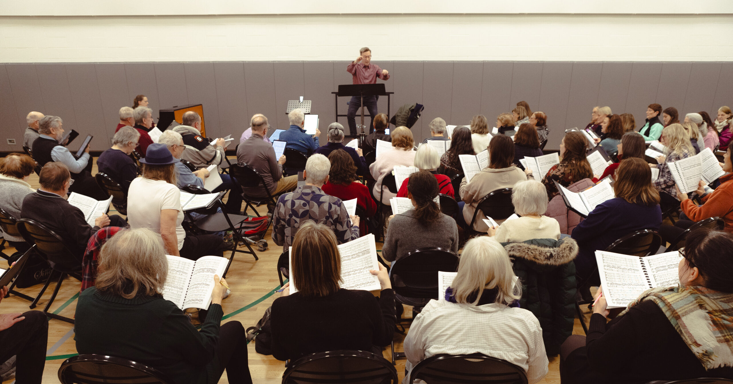 The Tower Chorale in rehearsal